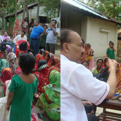 Women beneficiaries of BASUG Women Entrepreneurship in Hobiganj, Bangladesh during the visit